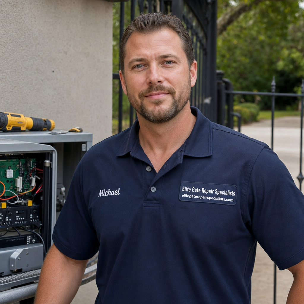 Michael Johnson, owner of Elite Gate Repair Specialists