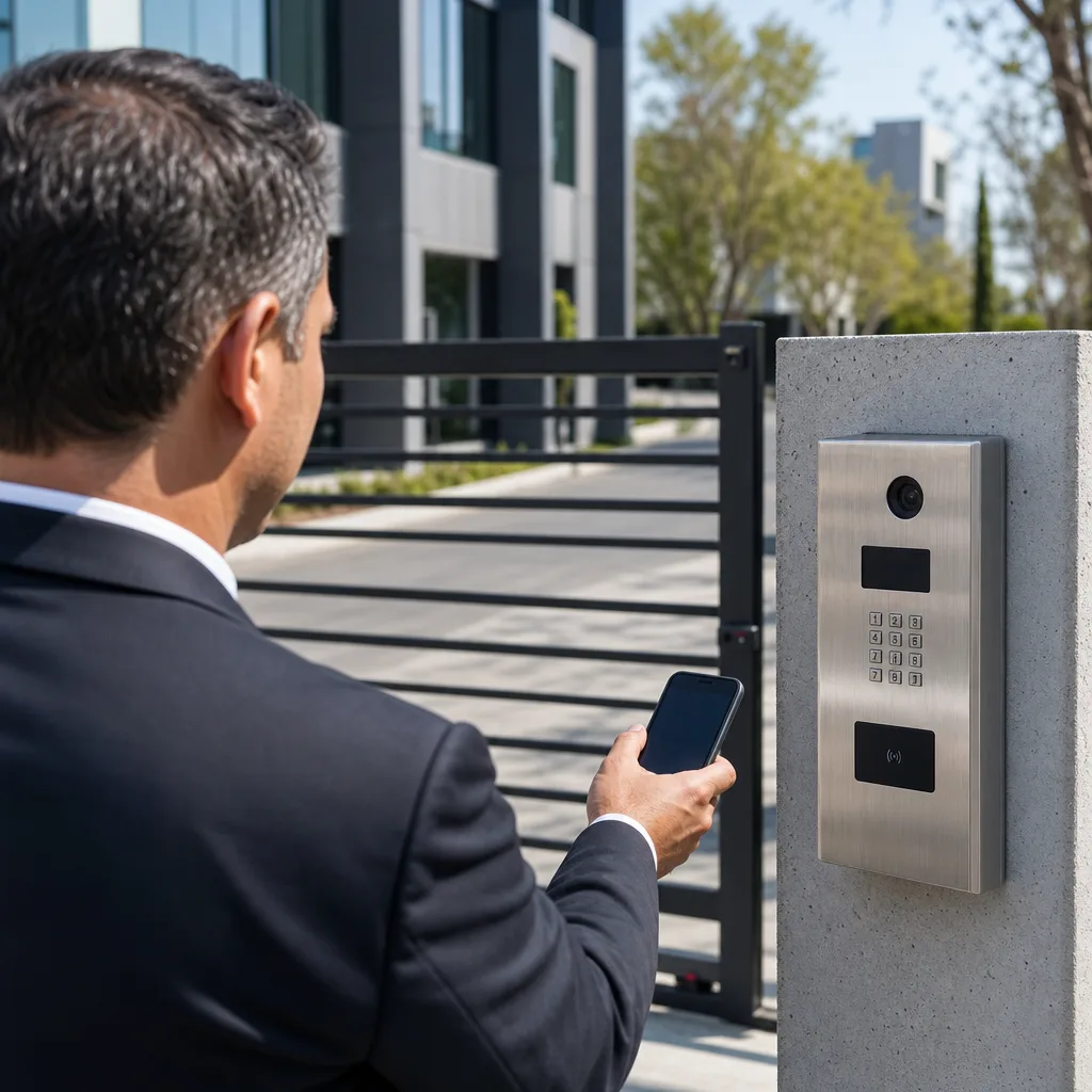 Illustration for commercial gate access systems